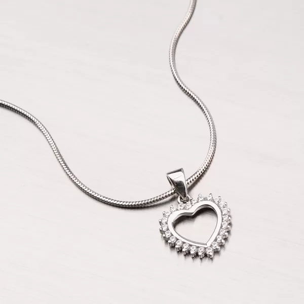 Zlaté srdce so zirkónmi 13-227