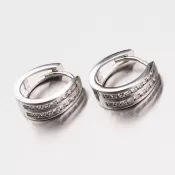 Zlaté náušnice so zirkónmi 12-330