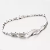 Náramok z bieleho zlata 129P-141001