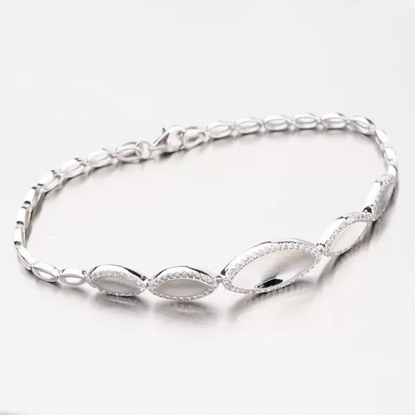 Náramok z bieleho zlata 129P-141001