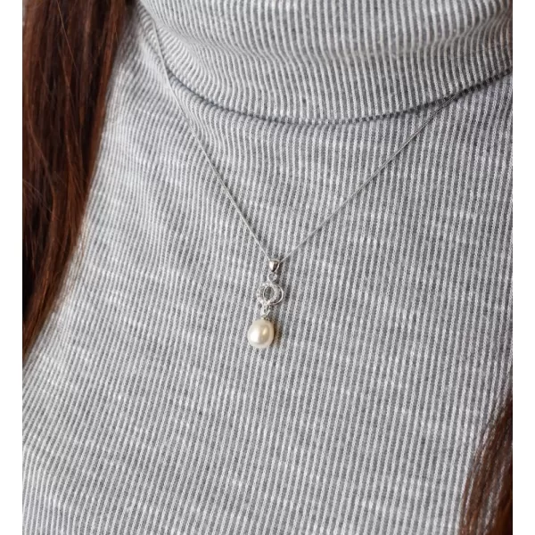 Perlová súprava vrátane retiazky z riečnych perál biela 29003.1