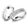 Snubné prstene z bieleho zlata SP-61077B