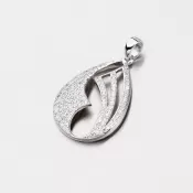 Strieborný prívesok so zirkónmi PXX02130689