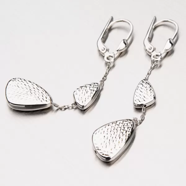 Zlaté visiace náušnice 12-346