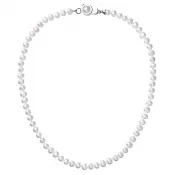Perlový náhrdelník z pravých riečnych perál biely 22006.1