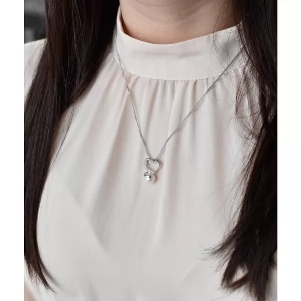 Perlový náhrdelník s retiazkou z pravých riečnych perál biely 22012.1