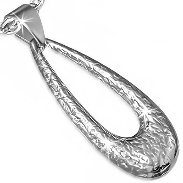 Prívesok z ocele - kvapka GVPL255