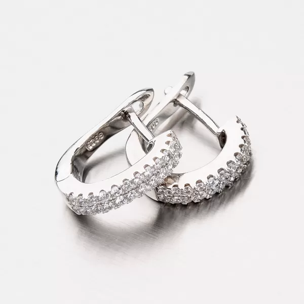 Strieborné náušnice so zirkónmi EZX04140102