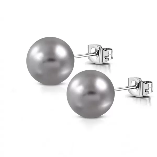 Oceľové náušnice kôstky GTTE749