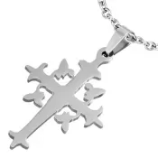 Oceľový prívesok - krížik GTPB173