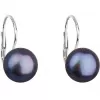 Strieborné náušnice visiace s peacock riečnou perlou 21009.3