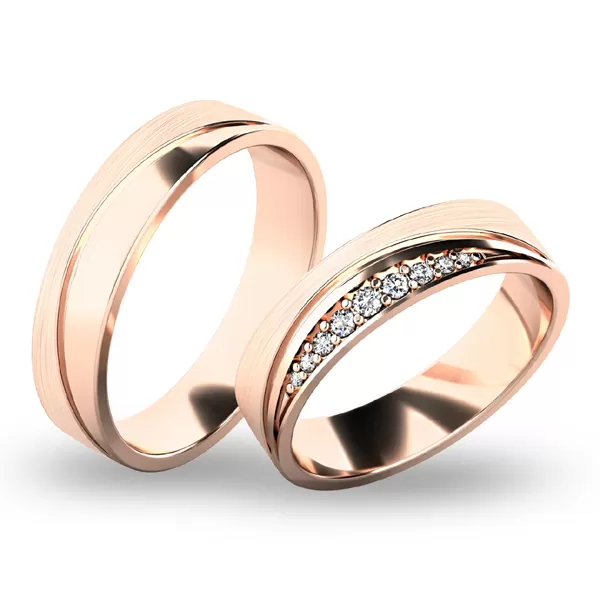 Snubné prstene - biele zlato SP-61068B