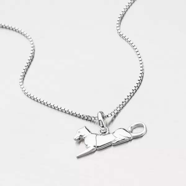 Strieborný prívesok mačkovité šelmy TP6742