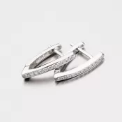 Strieborné náušnice so zirkónmi EXX07180614