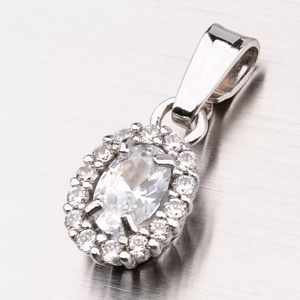 Zlatý prívesok so zirkónmi 13-236