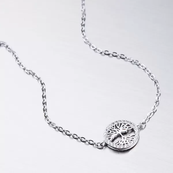 Strieborný náramok so zirkónmi BST-14355