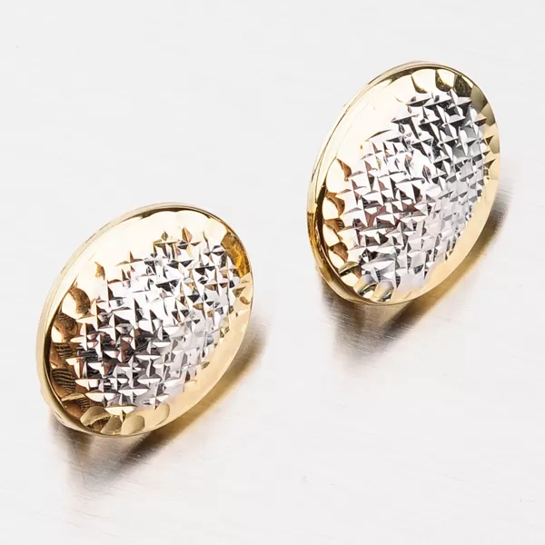 Dámske náušnice zlatý mix 585 visiace 42-32078