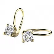 Luxusné diamantové náušnice 10827-450-ZL-DIA