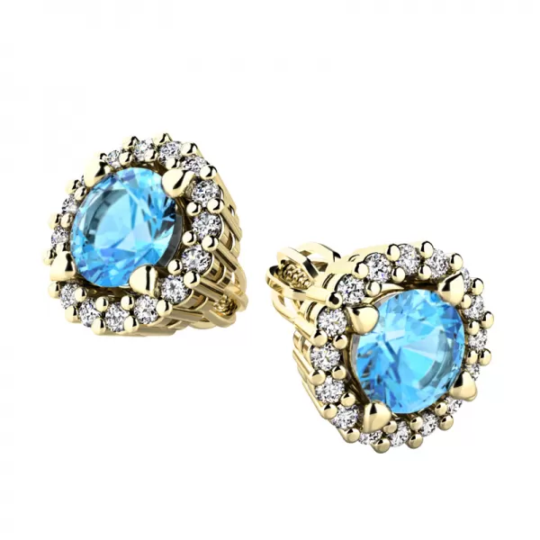 Luxusné náušnice s diamantmi 10926-ZL-DIA-TPZ