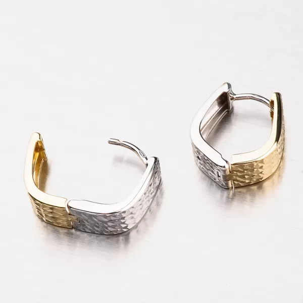 Dámske náušnice zlatý mix 585 42-3936