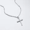 Strieborný náhrdelník s krížikom SST-15849