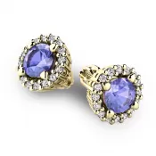 Luxusné náušnice s diamantmi 10926-ZL-DIA-TAN