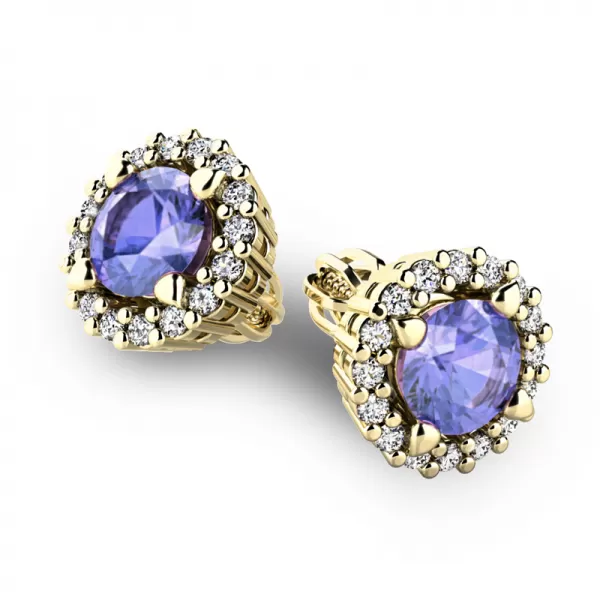 Luxusné náušnice s diamantmi 10926-ZL-DIA-TAN