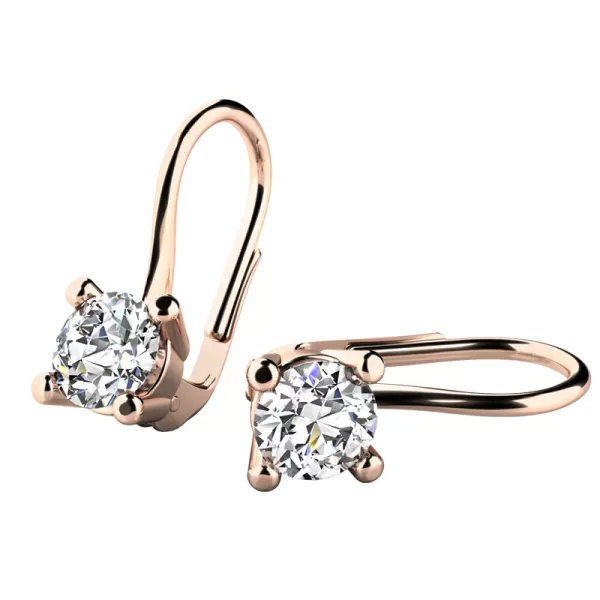 Luxusné diamantové náušnice 10827-450-CV-DIA