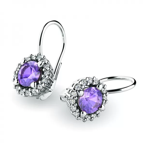 Luxusné náušnice s diamantmi 10925-B-DIA-TAN