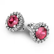 Luxusné náušnice s diamantmi 10926-B-DIA-TUR