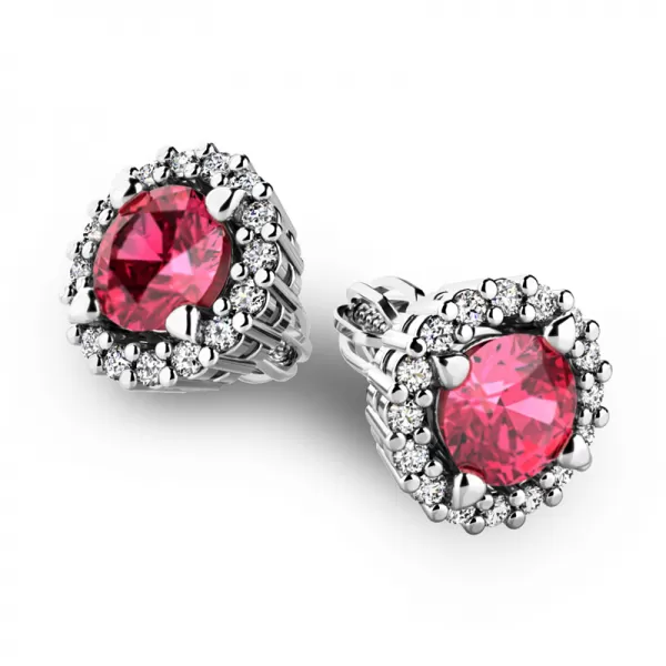 Luxusné náušnice s diamantmi 10926-B-DIA-TUR