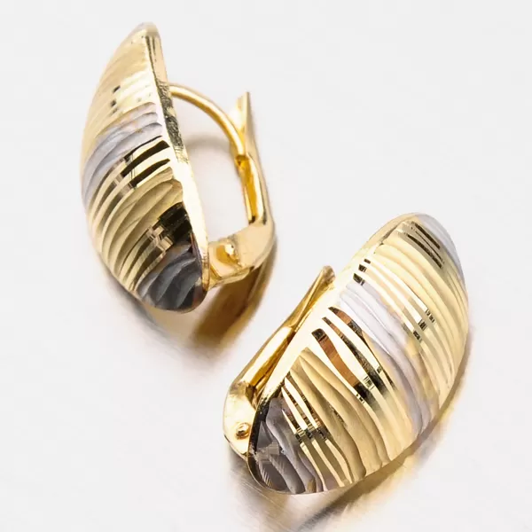 Dámske náušnice žlté zlato 585 12-490