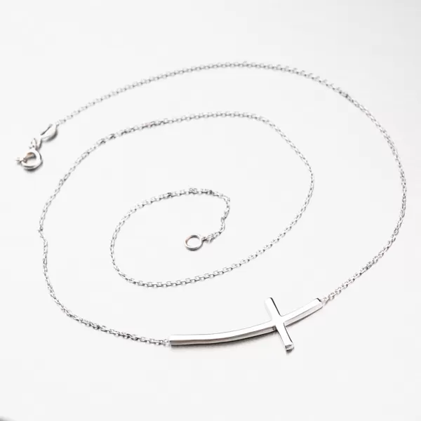 Zlatý náhrdelník s krížom na ležato 45-1865