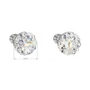 Strieborné náušnice pecka s kryštálmi Swarovski modré okrúhle 31336.3 light sapphire