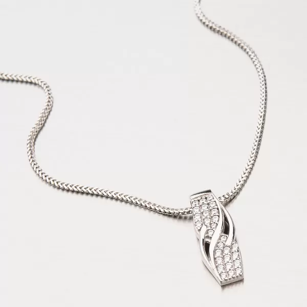 Zlatý prívesok z bieleho zlata 13-247