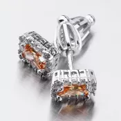 Strieborné náušnice kôstky UPST-121525S