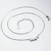 Strieborný náhrdelník so zirkónmi SST-15101