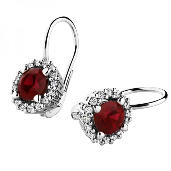 Luxusné náušnice s diamantmi 10925-B-DIA-SMAR