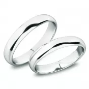 Snubné prstene z bieleho zlata SP-61100-02-B
