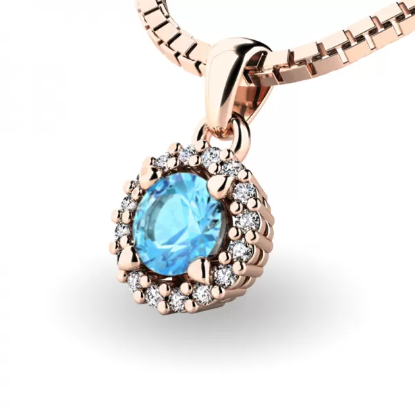 Dámsky prívesok prírodný diamant 0,50 ct G/SI 10927-B-TPZ