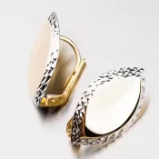 Dámske náušnice zlatý mix 585 visiace 42-31719