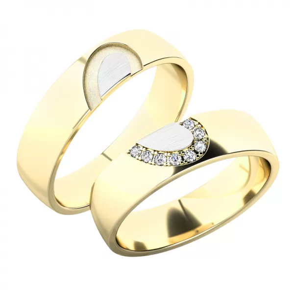Snubné prstene zo žltého zlata SP-61082Z