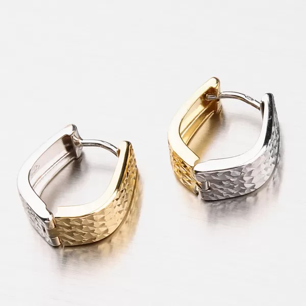 Dámske náušnice zlatý mix 585 42-3936