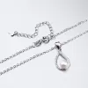 Strieborný náhrdelník s perlou SST-15984