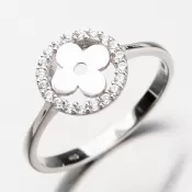 Prsteň so zirkónmi 11-264