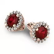 Luxusné náušnice s diamantmi 10926-CV-DIA-GRA