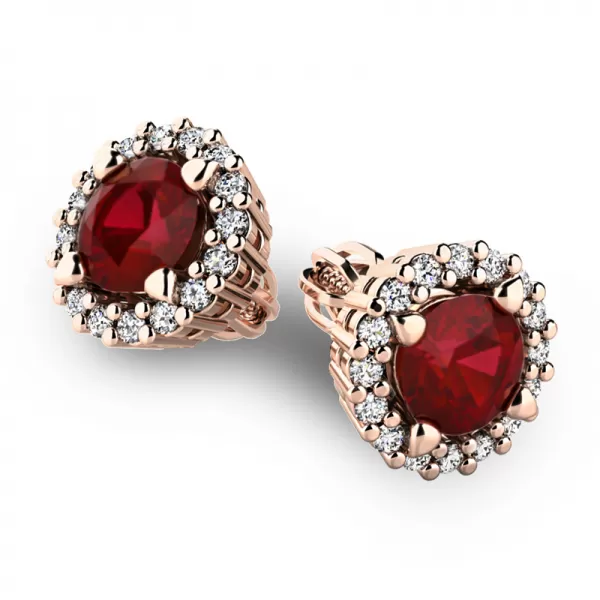 Luxusné náušnice s diamantmi 10926-CV-DIA-GRA