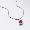 Strieborný prívesok s rubínom HST-13257