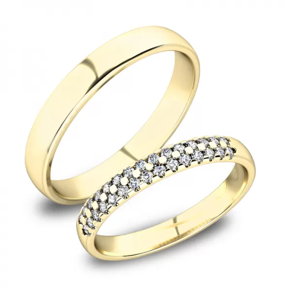 Zlaté snubné prstene SP-61087Z
