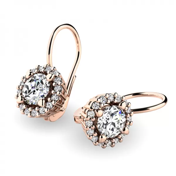 Luxusné náušnice s diamantmi 10925-B-DIA